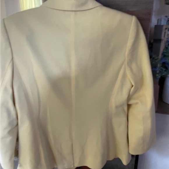 Blazer / Pale yellow blazer jacket The Limited size med - Picture 6 of 13